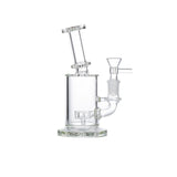7" Clear Glass Bong with Built-In Diffuser
