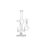 11" Clear Recycler Glass Bong with Inline Diffuser