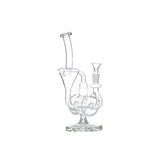 11" Clear Recycler Glass Bong with Inline Diffuser