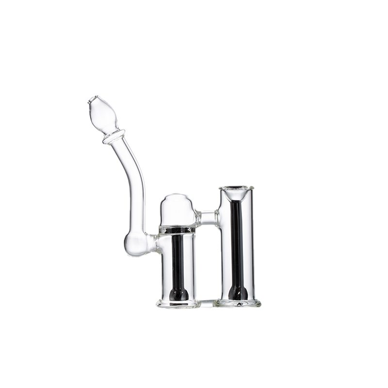 6" Clyde Dual Chamber Glass Bubbler