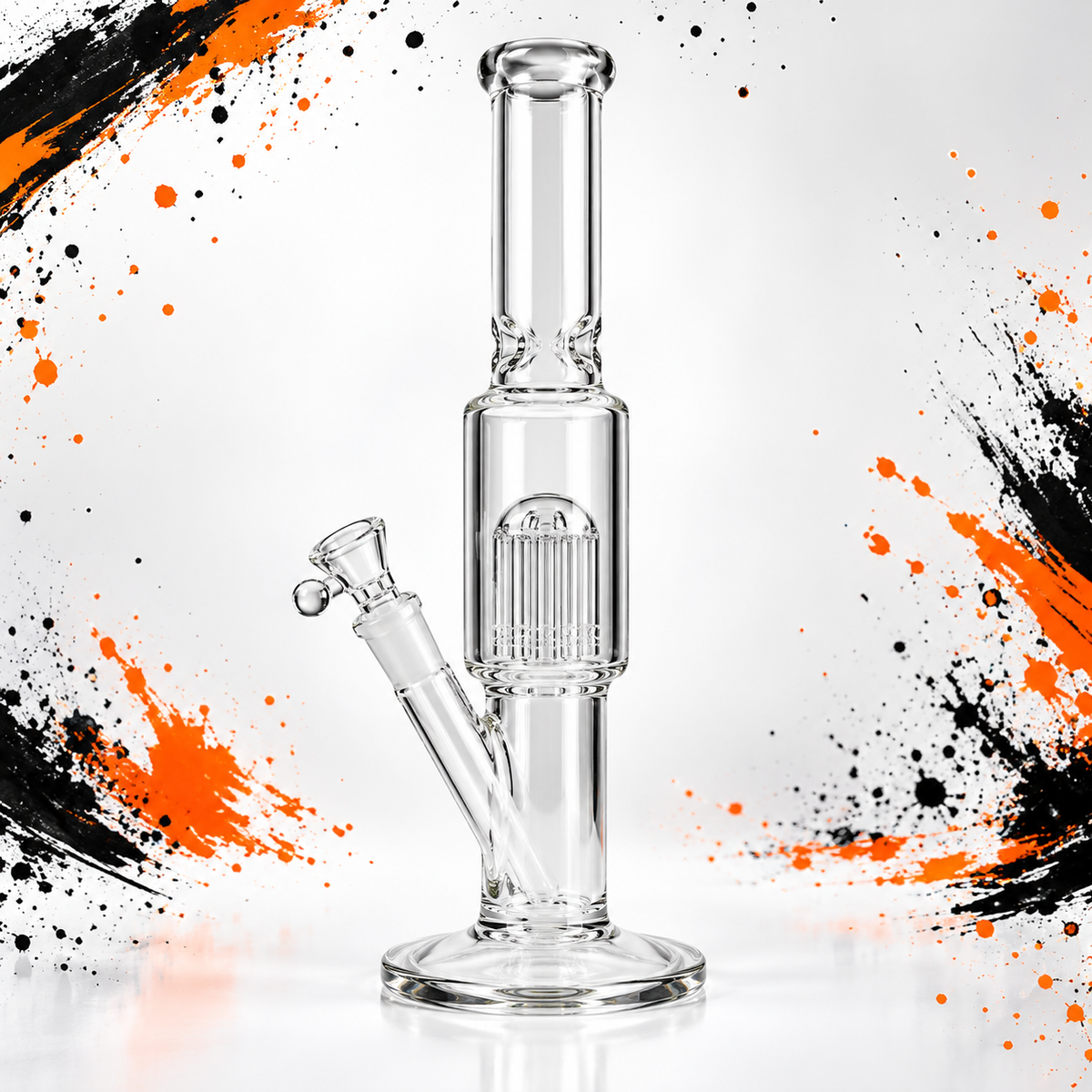 Pure Glass ZERO-T 15" Freezable 8-Tree Perc Bong