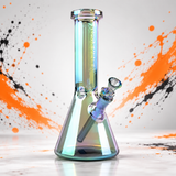 Bang Bong à Bec Verseur Hexagonal "Terminator" Métallisé Vert de 10" Red Eye Tek