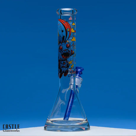 Castle Glassworks Glass Bong Castle Glassworks Robot 14" 9 mm Beaker Bong Castle Glassworks Robot 14" Beaker Bong | Canada