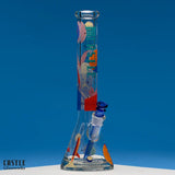 Castle Glassworks Space Case 16" 9 mm Glass Bong with 12 mm Base