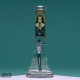 Castle Glassworks Occult 14" 9 mm Glass Bong with 15 mm Base