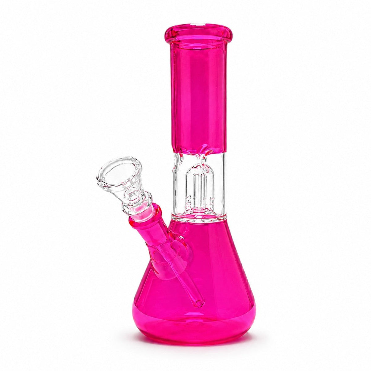 8" Color Rush Percolator Glass Bong