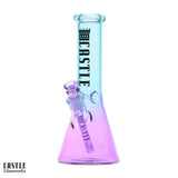 Castle Glassworks 12" Electroplated Beaker Bong – 5mm Glass
