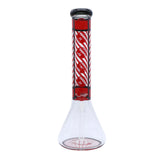 Infyniti 14" 7 mm Stripe Glass Beaker Bong