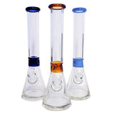 16-Inch 7mm Glass Water Pipe with Ice Catcher
