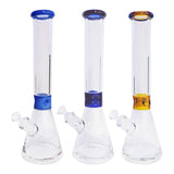 16-Inch 7mm Glass Water Pipe with Ice Catcher