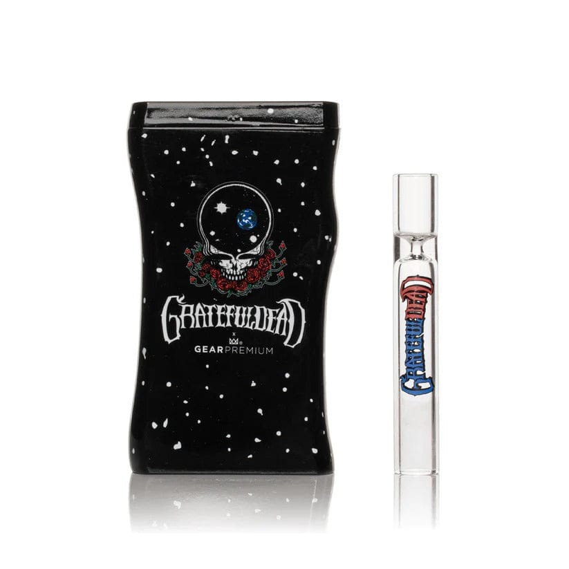 West Coast Gifts Dugout Grateful Dead | 3.8" Space Your Face Dugout W/Borosilicate Taster Grateful Dead | 3.8" Space Your Face Dugout W/Borosilicate Taster