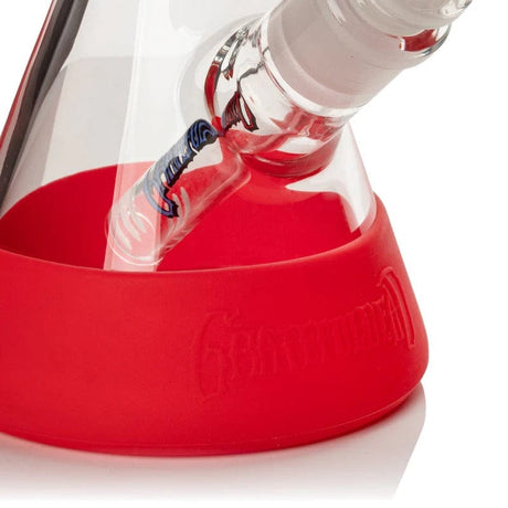 West Coast Gifts Glass Bong Grateful Dead | 10" Tall Steal Your Face Beaker Base Water Pipe W/Silicone Base Grateful Dead | 10" Tall Steal Your Face Beaker Base Water Pipe W/Silicone Base