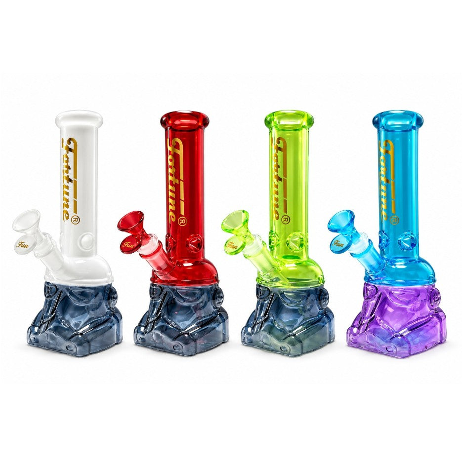 Fortune 10" Novelty Helmet Glass Bong – 5mm