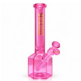 Fortune 12" Full Color Hex Base Glass Bong – 5mm