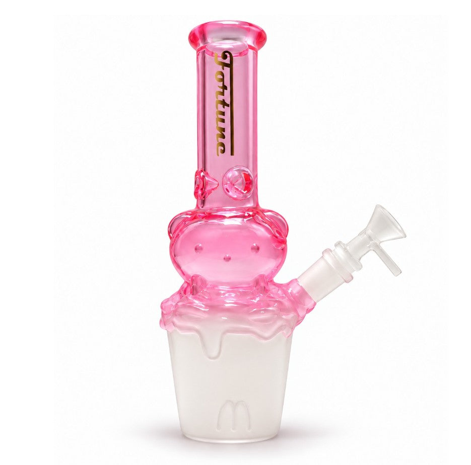 Fortune 10" Character Cup Glass Bong – 5mm