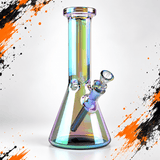 West Coast Gifts Glass Bong Red Eye Tek 10-Inch Terminator Hex Base Water Pipe Red Eye Tek 10" Terminator Hex Base Bong