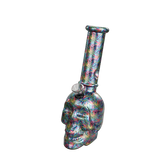 8" Skull-Themed Mini Glass Water Pipe