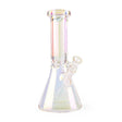 West Coast Gifts Glass Bong Red Eye Tek | 10" Tall Rainbow Metallic Terminator Finish Hex Top Beaker Tube Red Eye Tek | 10" Tall Rainbow Metallic Terminator Finish Hex Top Beaker Tube