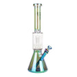 West Coast Gifts Glass Bong Red Eye Tek 16-Inch Terminator Dual Chamber Water Pipe Red Eye Tek 16" Dual Chamber Bong