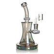West Coast Gifts Glass Rig Red Eye Tek | 7.5" Tall Green Metallic Terminator Finish Neo Concentrate Rig Red Eye Tek | 7.5" Tall Green Metallic Terminator Finish Neo Concentrate Rig