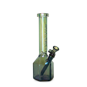 West Coast Gifts Glass Bong Red Eye Tek 11-Inch Terminator Prismatic Water Pipe - Green Red Eye Tek 11" Prismatic Bong