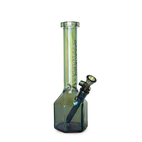 West Coast Gifts Glass Bong Red Eye Tek 11-Inch Terminator Prismatic Water Pipe - Green Red Eye Tek 11" Prismatic Bong
