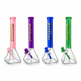 Fortune 18" Square Base 7mm Glass Bong – 50mm Neck