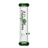 Johnny Green 10" 7 mm Green Steamroller Glass Pipe