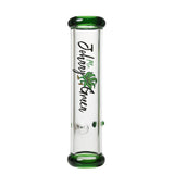 Johnny Green 10" 7 mm Green Steamroller Glass Pipe