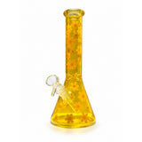 10" Daisy Pattern 5mm Glass Beaker Bong
