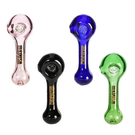 Small Biz Distributors Glass Hand Pipe Medusa 4-Inch Hand Pipe with 5-Hole Glass Filter Medusa 4-Inch Hand Pipe - 5-Hole Glass Filter