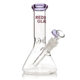 Red Eye Glass 8" Beaker Bong with Ice Catcher & Gift Box