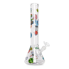 Smoking Cat Distribution Glass Bong Red Eye Glass 15-Inch Glow in the Dark Lost in Space Beaker Bong Red Eye Lost in Space Beaker Bong | Uban Bongs