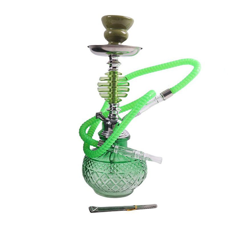 13" Emerald Green Single-Hose Hookah