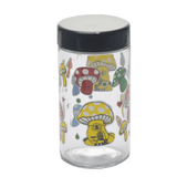 180ml Glass Storage Jar with Sticker Design – Compact & Stylish [SMKZ-145]