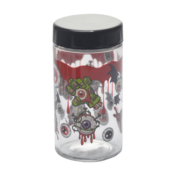 180ml Glass Storage Jar with Sticker Design – Compact & Stylish [SMKZ-145]
