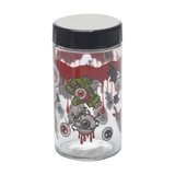 180ml Glass Storage Jar with Sticker Design – Compact & Stylish [SMKZ-145]