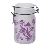 Purple Mushroom Glass Storage Jar-Multiple Sizes Available [SMKZ-142]