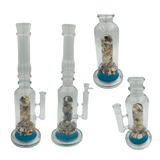16" Assorted Center Piece Glass Waterpipe – 14mm Bowl