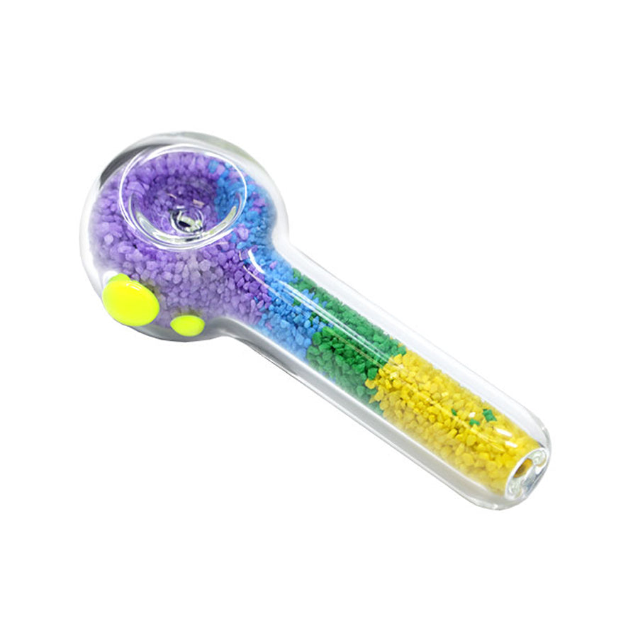 5" Sand-Filled Glass Hand Pipe – Pack of 2