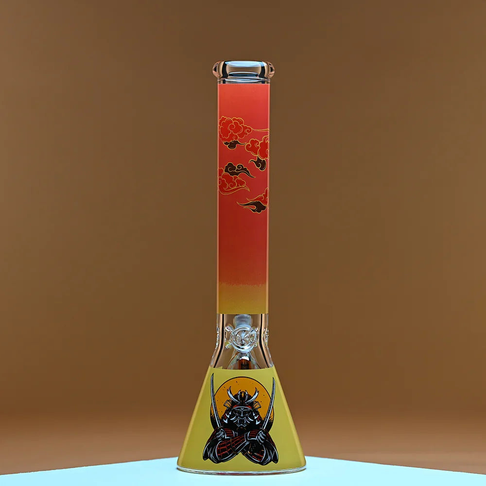 Castle Glassworks 16" Samurai Beaker Bong – 9mm Glass