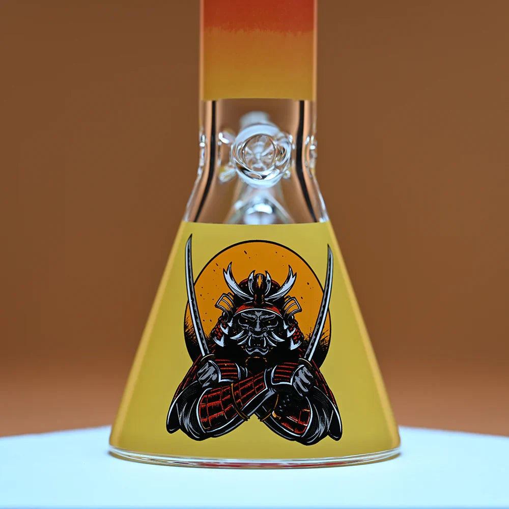 Castle Glassworks 16" Samurai Beaker Bong – 9mm Glass