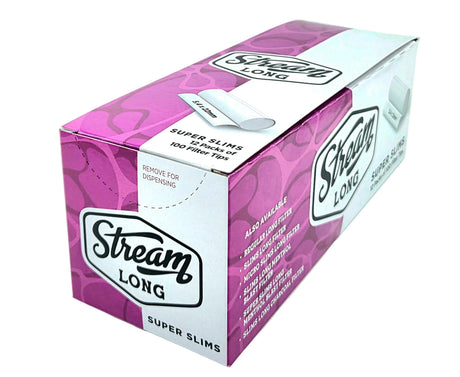 STREAM Filter Tip STREAM | Super Slims Long RYO Filters Display Carton - 12 Bags (Mono Type) STREAM | Super Slims Long RYO Filters Display Carton - 12 Bags (Mono Type)
