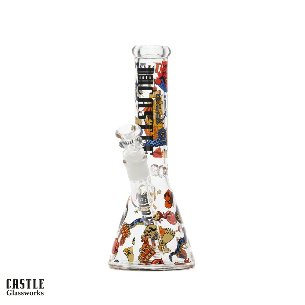Tattoo 10" 5 mm Borosilicate Beaker Bong