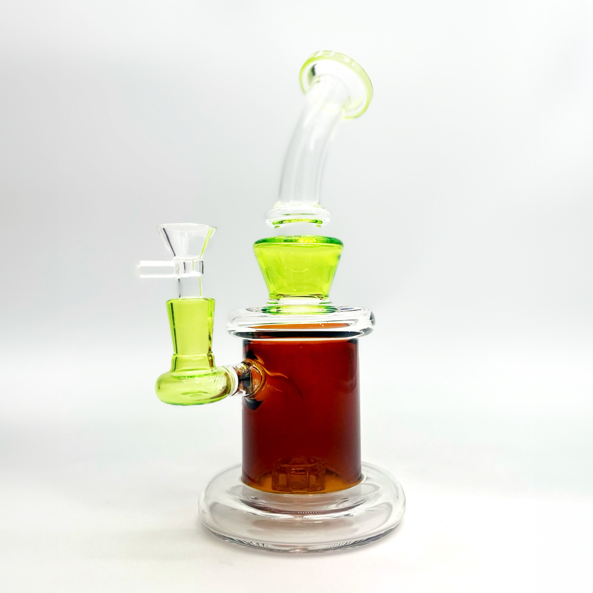 8" Matrix Perc Stemless Glass Bong