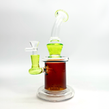 8" Matrix Perc Stemless Glass Bong