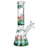 Pulsar® 10" Flamingo Beaker Bong with Ice Catcher