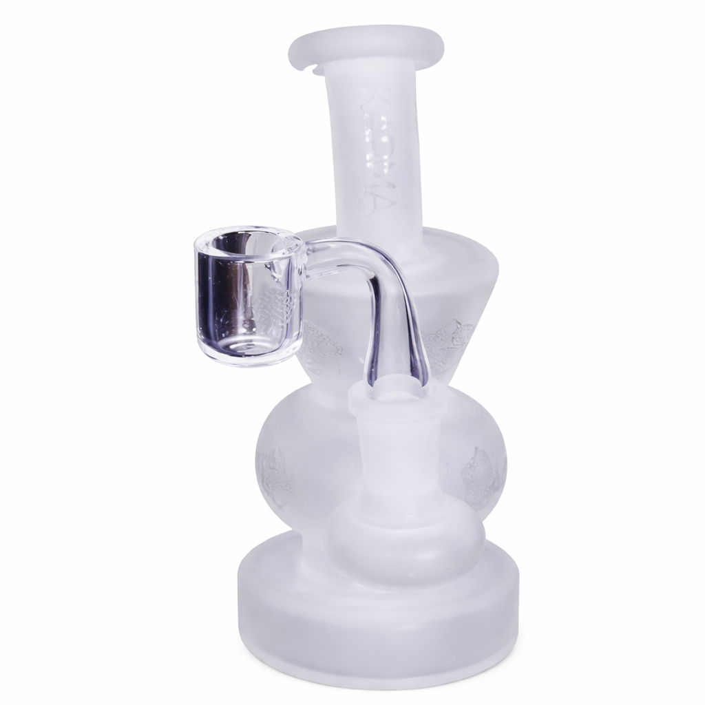 Karma 6" Sandblasted Hourglass Glass Dab Rig