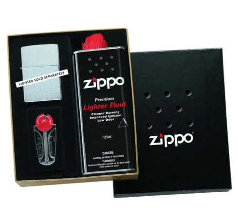 ONE Insert · Wick · Flint · Fluid Zippo 50R Regular Gift Kit with Fluid & Flints Zippo 50R Regular Gift Kit with Fluid & Flints