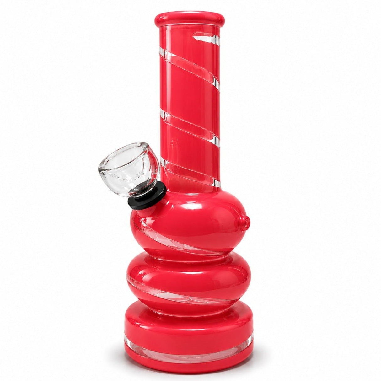 6" Coloured Glass Bubble Water Pipe
